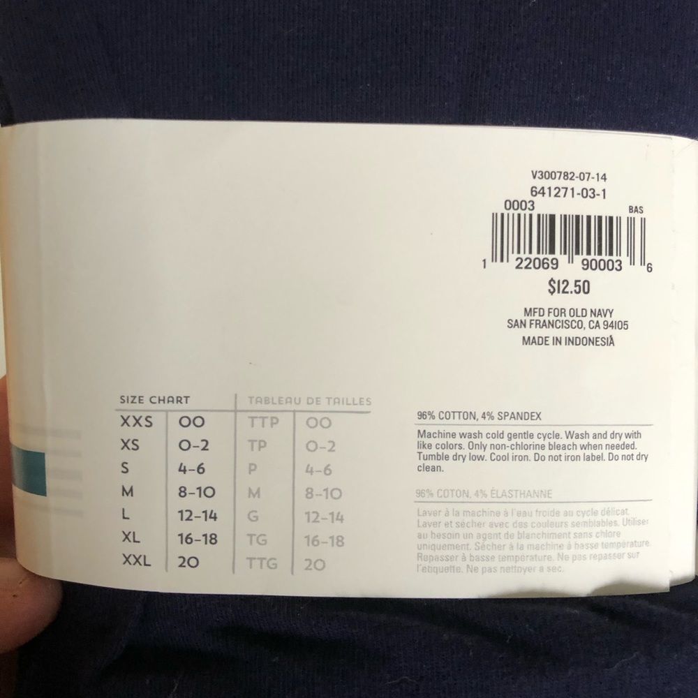 Old Navy cotton navy leggings